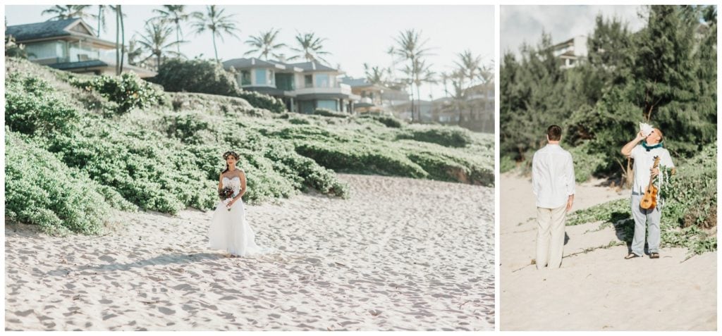 Maui Elopement Photographer Amy Jayne Photography couple getting married on the beach in Kapalua