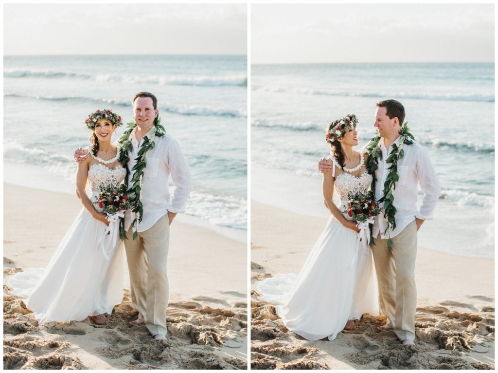 Maui Elopement Photographer Amy Jayne Photography couple getting married on the beach in Kapalua