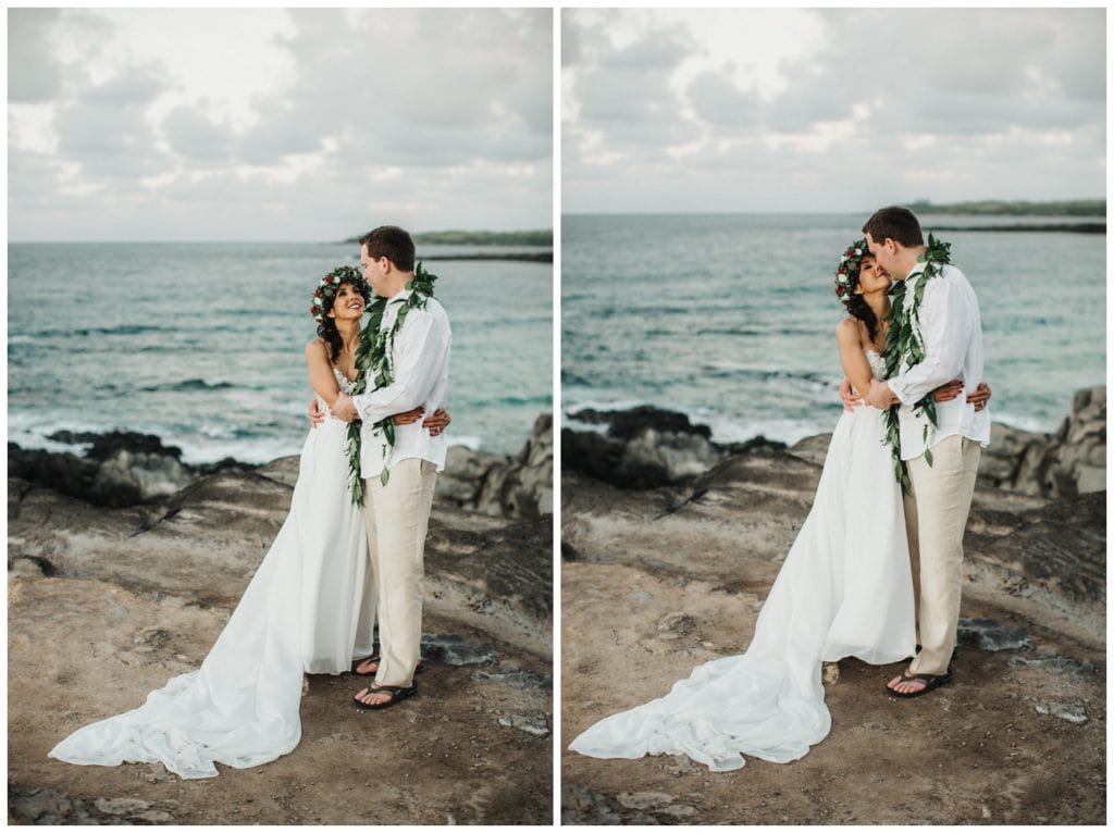 Maui Elopement Photographer Amy Jayne Photography couple getting married on the beach in Kapalua