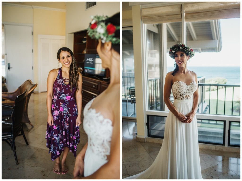 Maui Elopement Photographer Amy Jayne Photography couple getting married on the beach in Kapalua