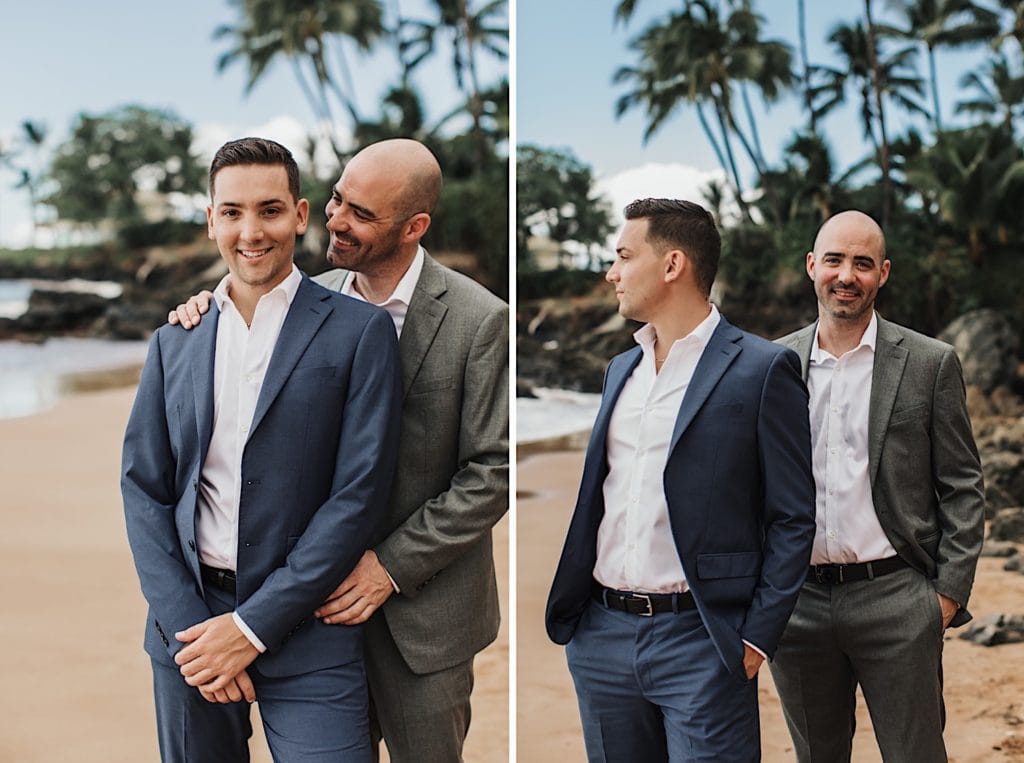 Maui LGBTQ Wedding in Kihei Wailea couple married on the beach