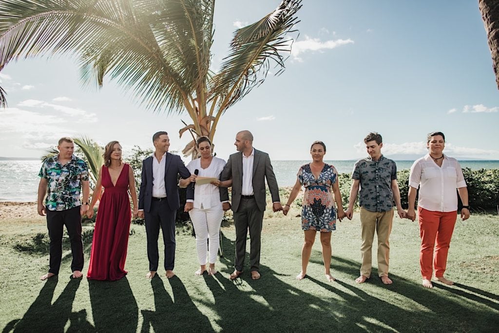 Maui LGBTQ Wedding in Kihei Wailea couple married on the beach