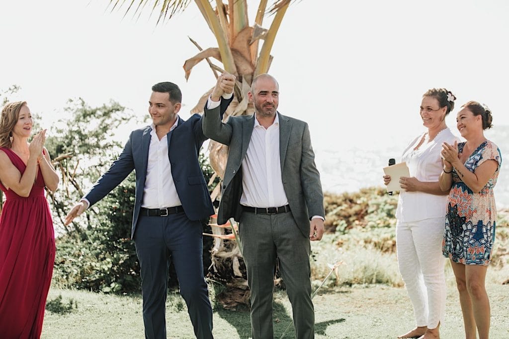 Maui LGBTQ Wedding in Kihei Wailea couple married on the beach