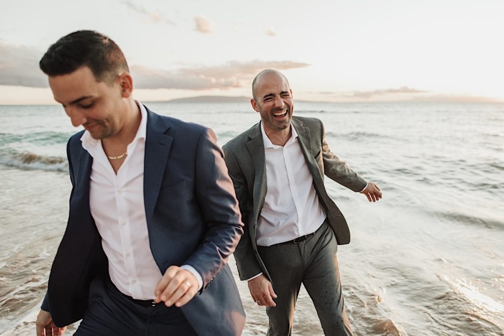 Maui LGBTQ Wedding in Kihei Wailea couple married on the beach