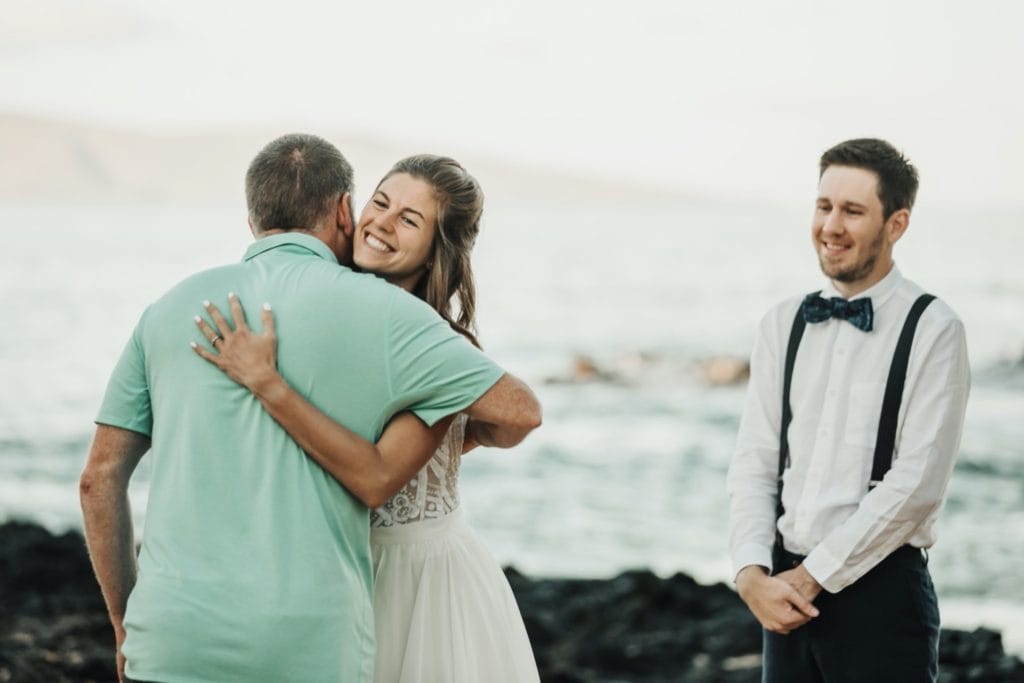 Makena Cove Elopement in Maui wedding couple