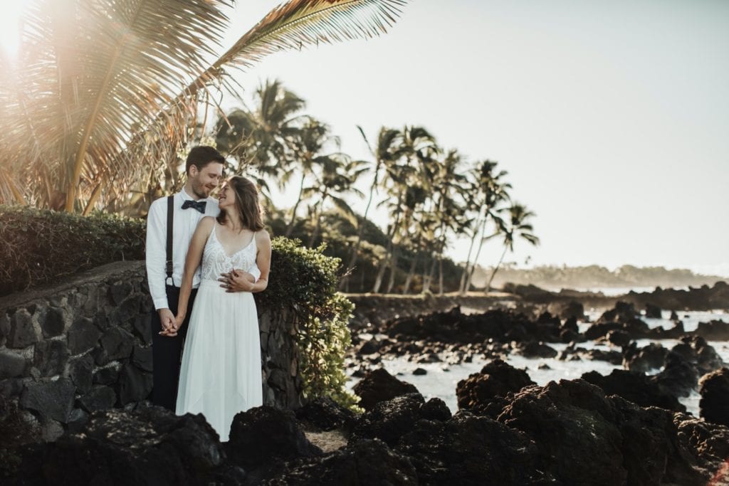Makena Cove Elopement in Maui wedding couple