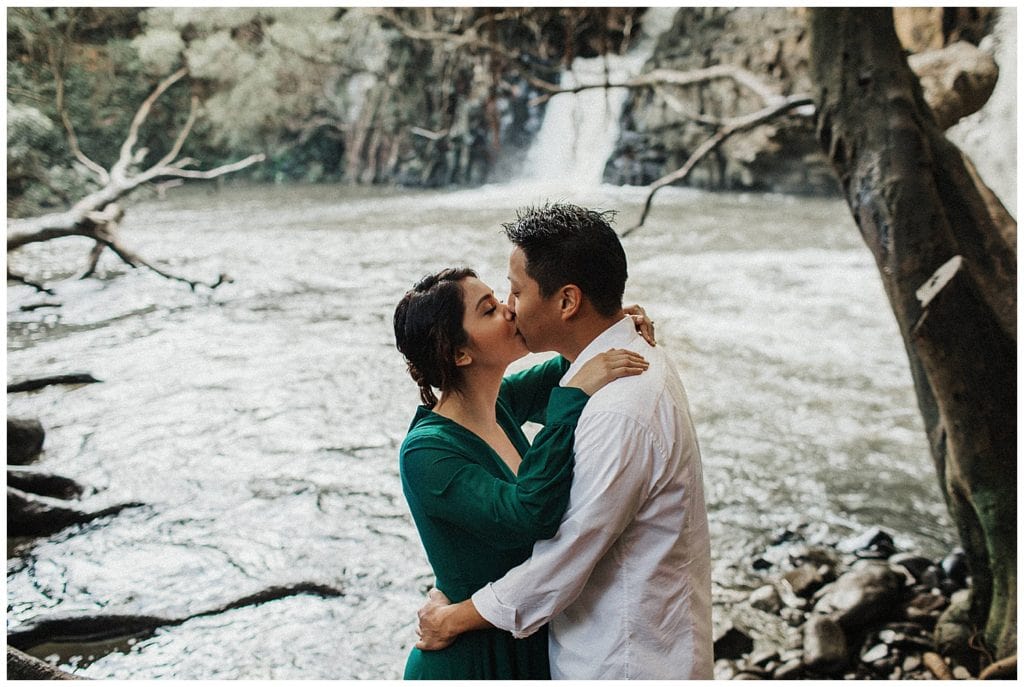 Maui Waterfall engagement Photos