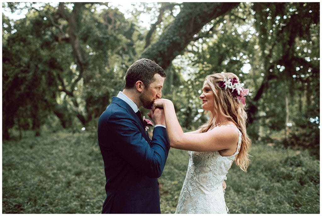 Jungle and Cliffside elopement in Maui Amy Jayne Photography couple getting married