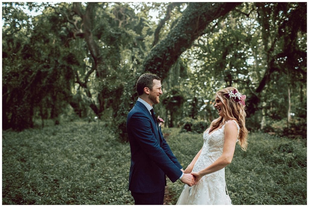 Jungle and Cliffside elopement in Maui Amy Jayne Photography couple getting married