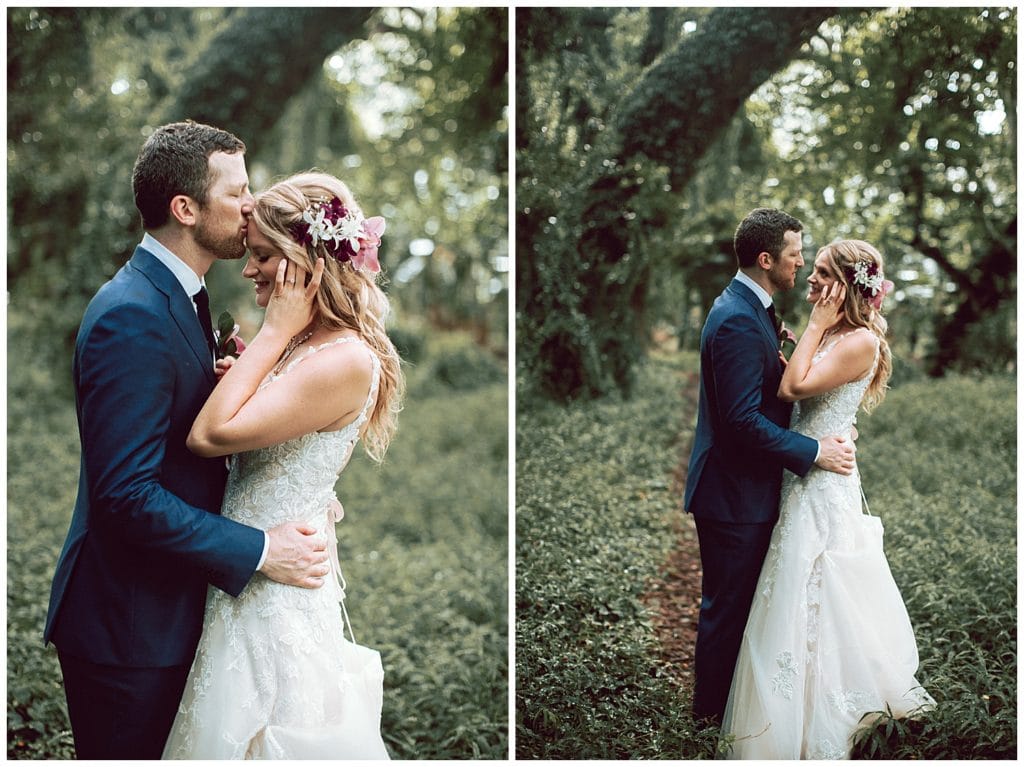 Jungle and Cliffside elopement in Maui Amy Jayne Photography couple getting married
