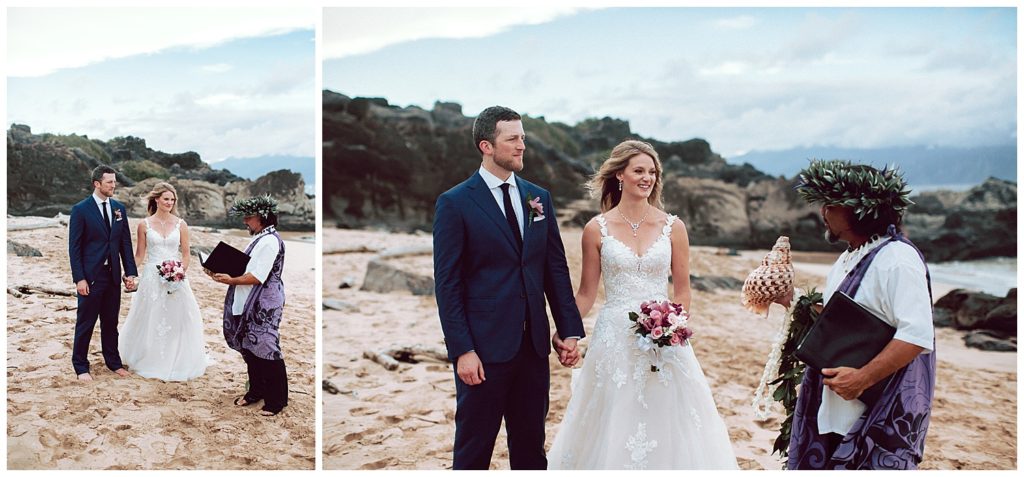 Jungle and Cliffside elopement in Maui Amy Jayne Photography couple getting married