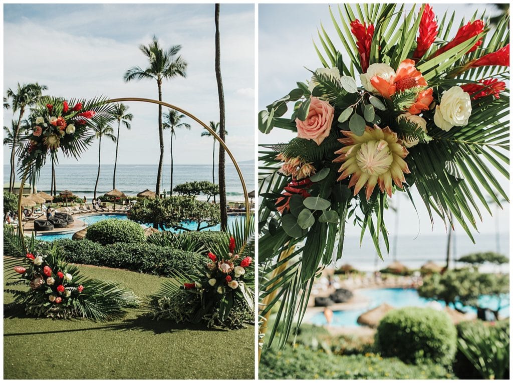 Hyatt Maui Wedding Photographer Amy Jayne Photographed the couple on their wedding day in this beautiful hotel