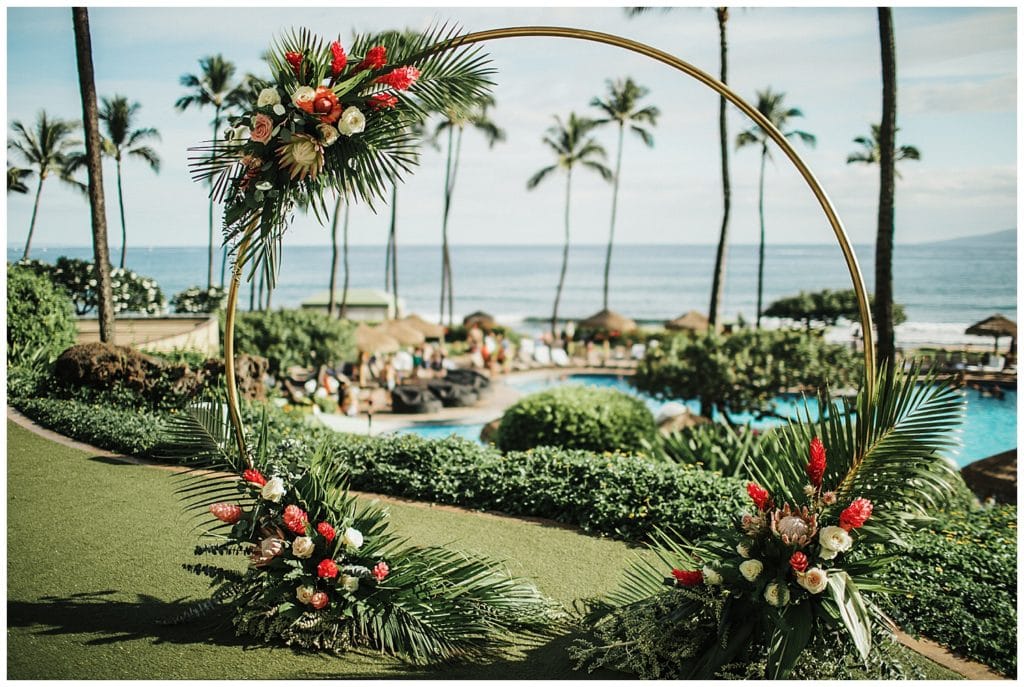 Hyatt Maui Wedding Photographer Amy Jayne Photographed the couple on their wedding day in this beautiful hotel