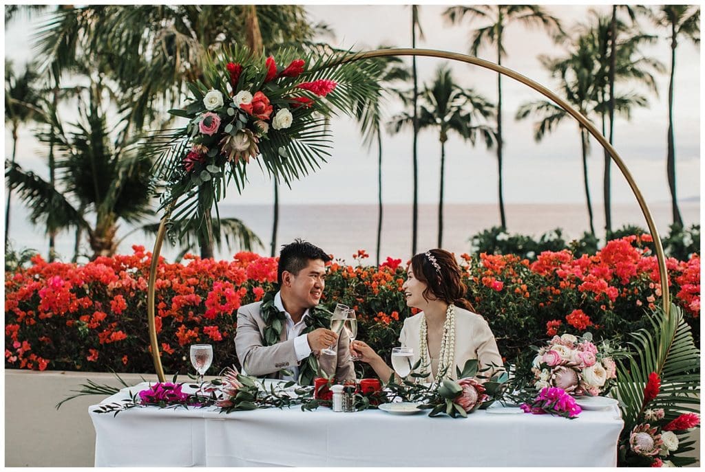 Hyatt Maui Wedding Photographer Amy Jayne Photographed the couple on their wedding day in this beautiful hotel