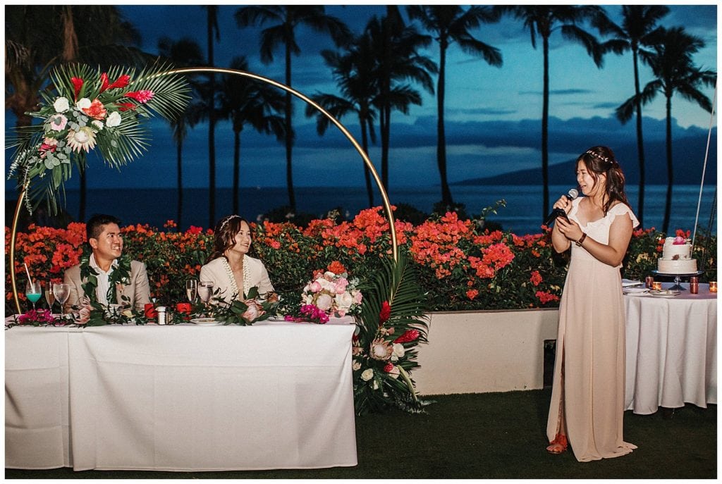 Hyatt Maui Wedding Photographer Amy Jayne Photographed the couple on their wedding day in this beautiful hotel and reception to follow with friends and family