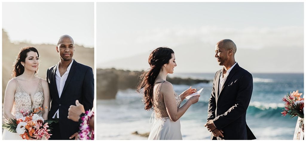 Maui Jungle Wedding Elopement in Kapalua at a jungle and at Ironwoods beach.
