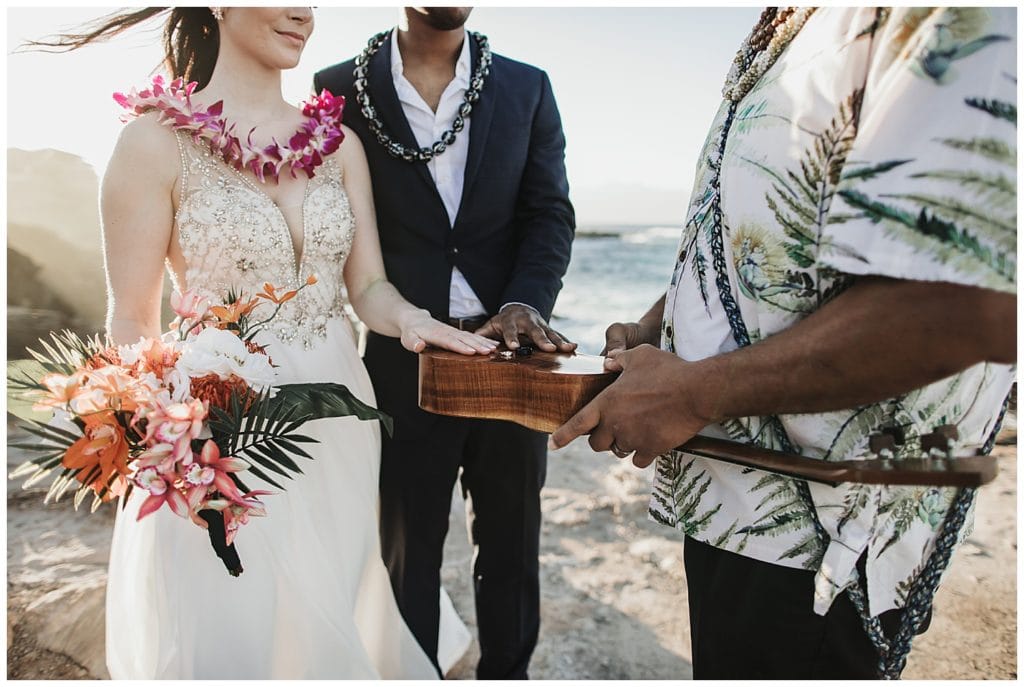 Maui Jungle Wedding Elopement in Kapalua at a jungle and at Ironwoods beach.