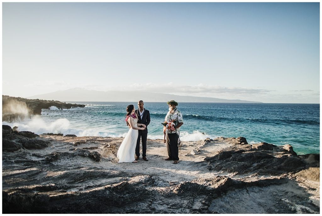 Maui Jungle Wedding Elopement in Kapalua at a jungle and at Ironwoods beach.
