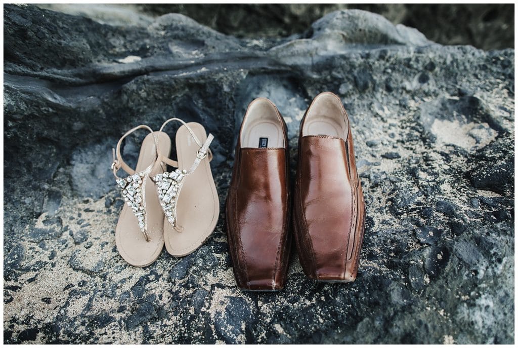 Maui Jungle Wedding Elopement in Kapalua at a jungle and at Ironwoods beach.