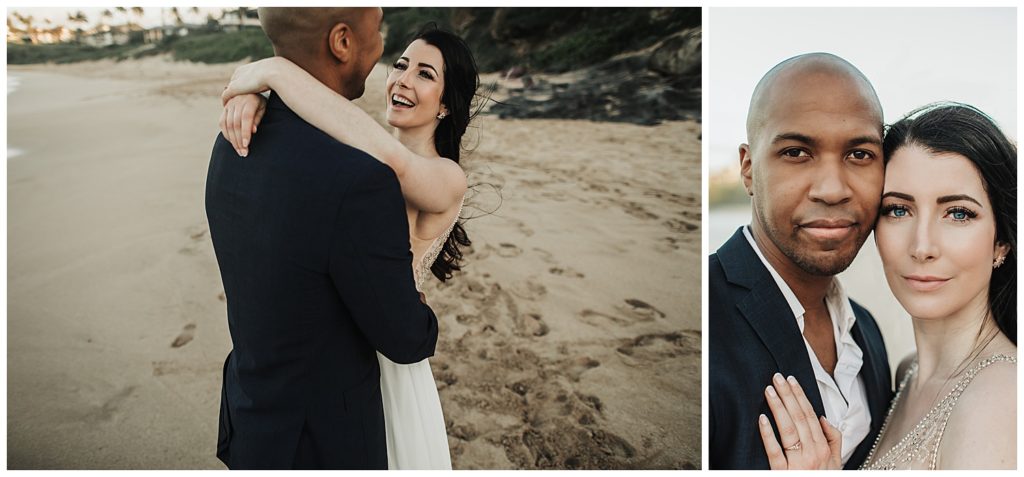 Maui Jungle Wedding Elopement in Kapalua at a jungle and at Ironwoods beach.