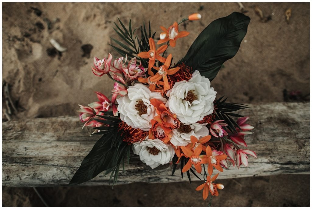 Maui Jungle Wedding Elopement in Kapalua at a jungle and at Ironwoods beach.