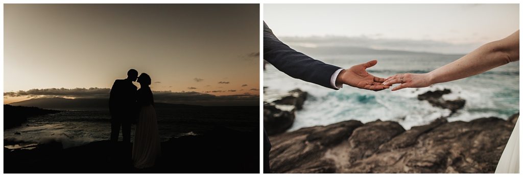Maui Jungle Wedding Elopement in Kapalua at a jungle and at Ironwoods beach.