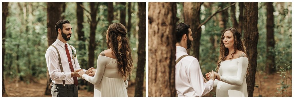 Boho wedding in Hawaii maui, couple kissing and walking and getting married