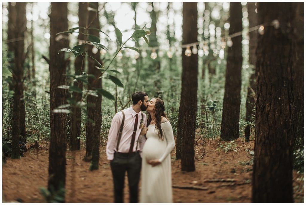 Boho wedding in Hawaii maui, couple kissing and walking and getting married