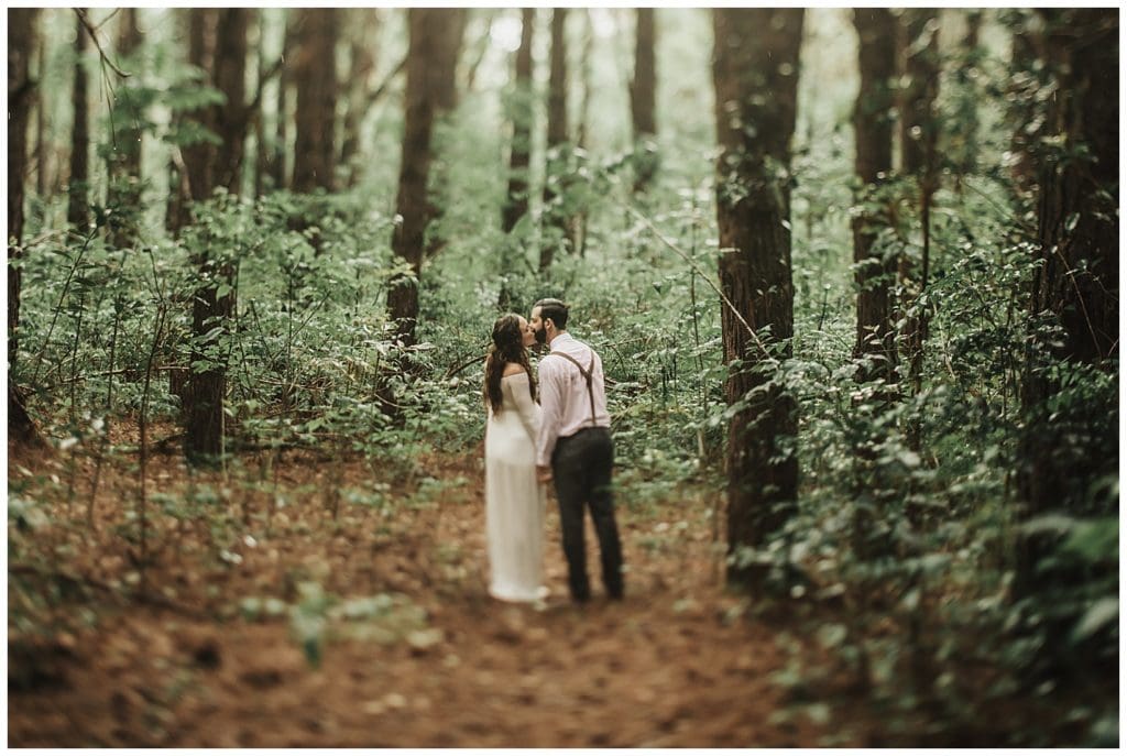 Boho wedding in Hawaii maui, couple kissing and walking and getting married
