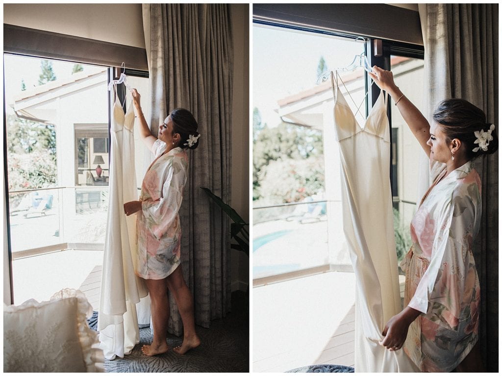 Kula Maui Wedding Photographer Amy Jayne pictures of the couple getting ready at a private venue