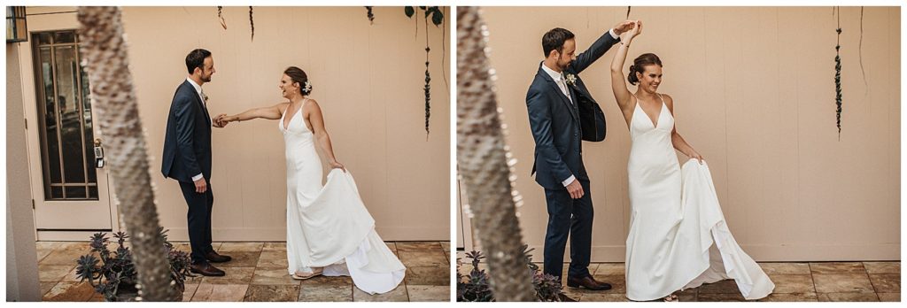 Kula Maui Wedding Photographer Amy Jayne pictures of the couple getting ready at a private venue