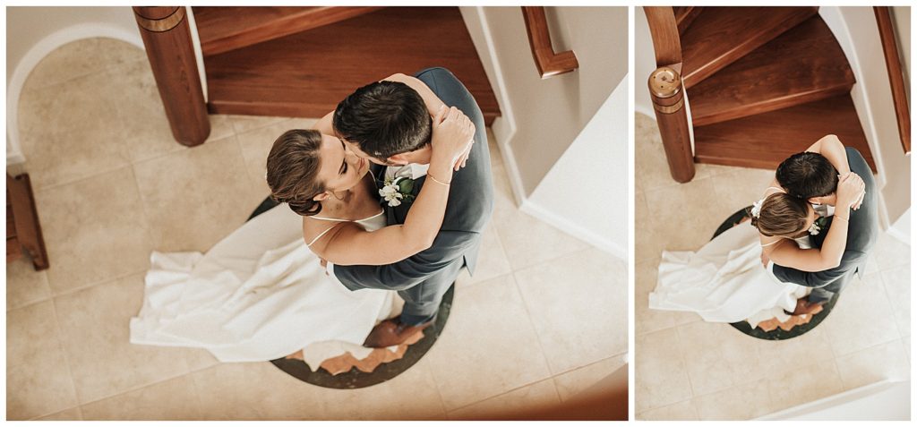 Kula Maui Wedding Photographer Amy Jayne pictures of the couple getting ready at a private venue