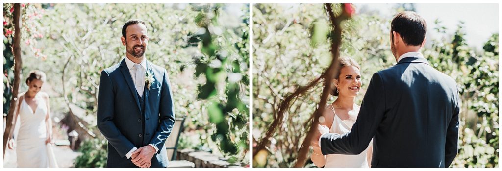 Kula Maui Wedding Photographer Amy Jayne pictures of the couple getting ready at a private venue