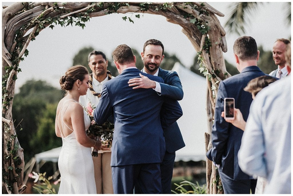 Kula Maui Wedding Photographer Amy Jayne pictures of the couple getting married at a private venue