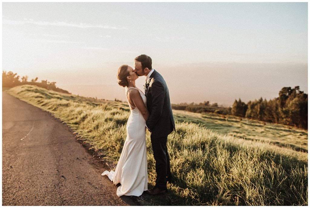 Kula Maui Wedding Photographer Amy Jayne pictures of the couple getting married at a private venue