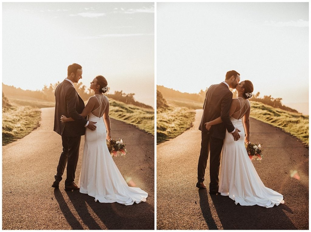 Kula Maui Wedding Photographer Amy Jayne pictures of the couple getting married at a private venue