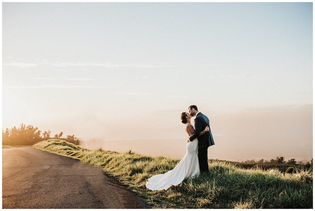 Kula Maui Wedding Photographer Amy Jayne pictures of the couple getting married at a private venue