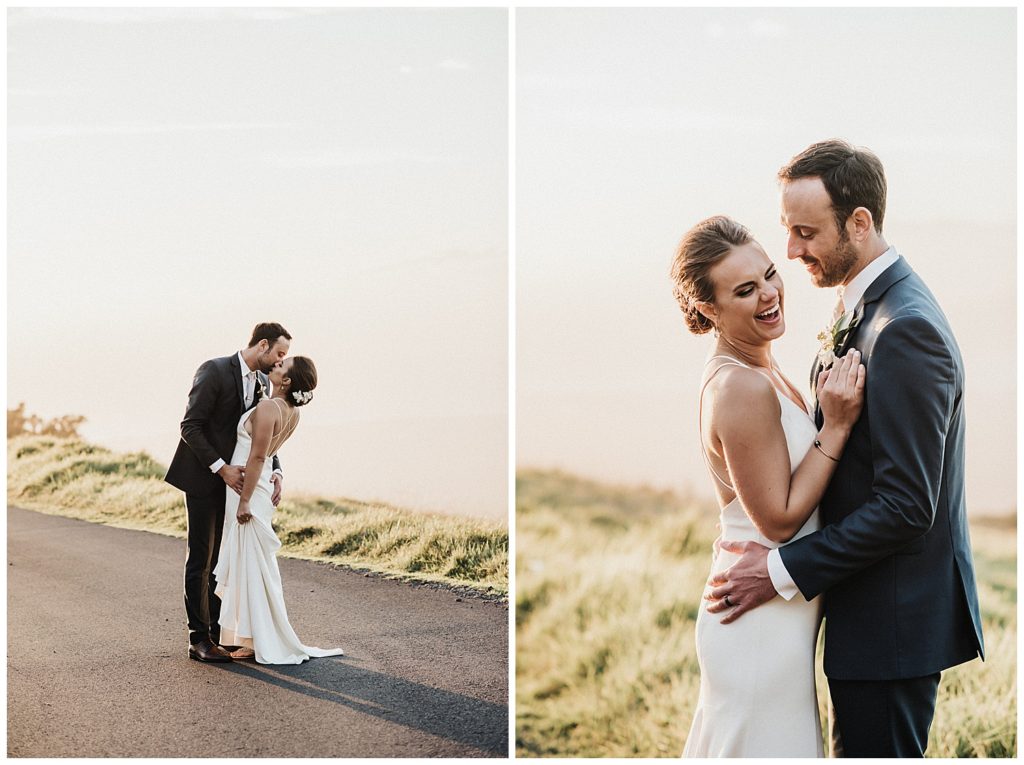 Kula Maui Wedding Photographer Amy Jayne pictures of the couple getting married at a private venue
