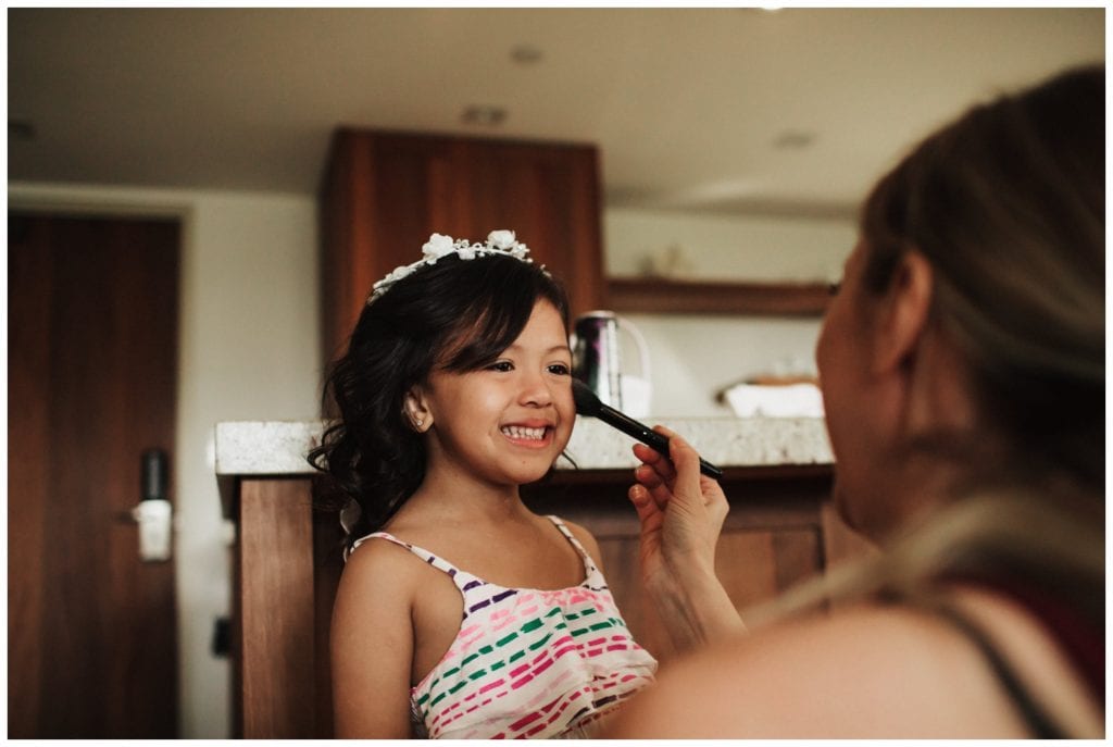 Hotel Wailea wedding getting ready photos
