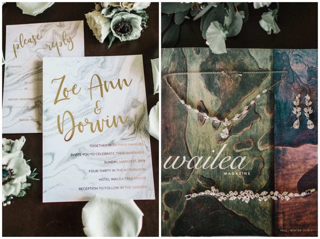Hotel Wailea Wedding Invites