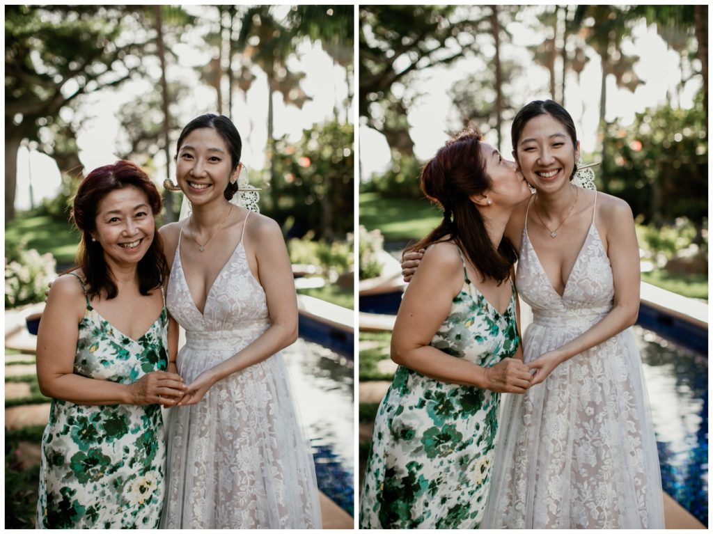 Olowalu Wedding Elopement Photographer picture of bride waiting to get married