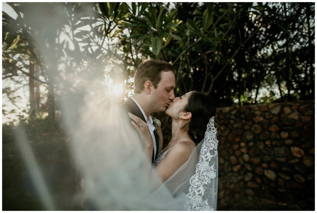 Olowalu Wedding Elopement Photographer picture of bride and groom on their wedding day