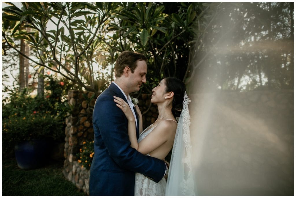 Olowalu Wedding Elopement Photographer picture of bride and groom on their wedding day