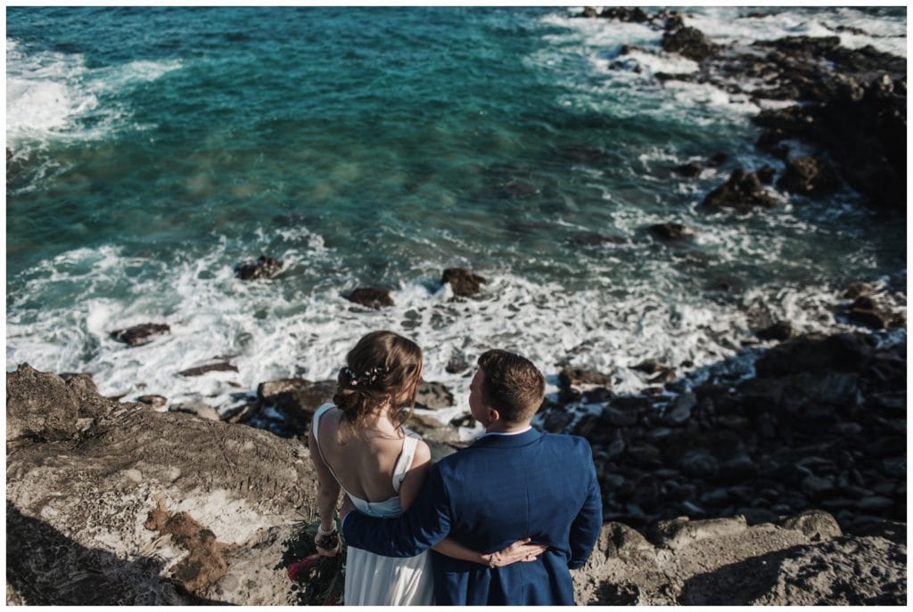 Maui Beach wedding photographer Amy Jayne Photography bride and groom getting married on the beach