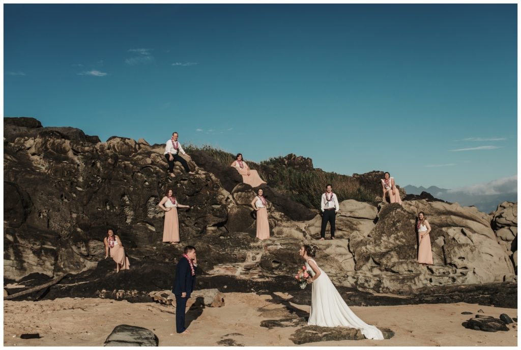 Maui Beach wedding photographer Amy Jayne Photography bride and groom getting married on the beach