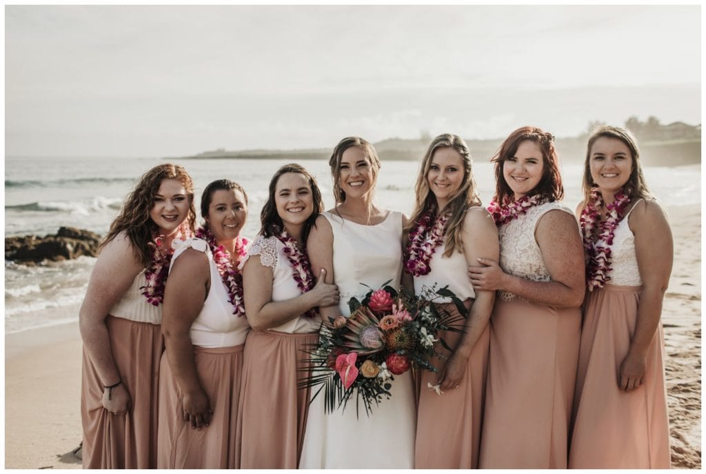Maui Beach wedding photographer Amy Jayne Photography bride and groom getting married on the beach
