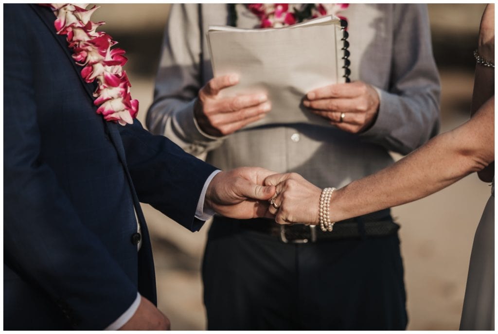 Maui Beach wedding photographer Amy Jayne Photography bride and groom getting married on the beach
