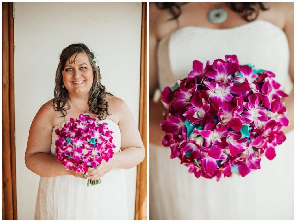 Maui Lahaina Dragon Fruit Farm Wedding couple getting married wedding day in Maui