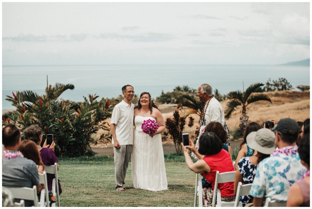 Maui Lahaina Dragon Fruit Farm Wedding couple getting married wedding day in Maui