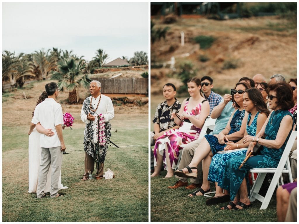 Maui Lahaina Dragon Fruit Farm Wedding couple getting married wedding day in Maui